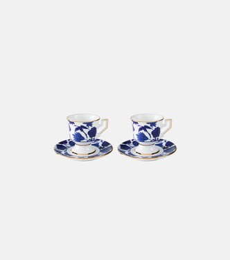 Set of 2 espresso cups and saucers | La DoubleJ