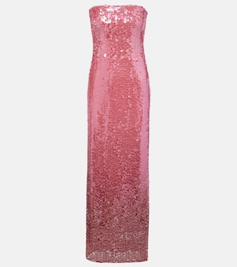 Leilani sequined strapless gown | Simkhai