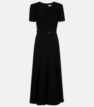 Belted crêpe midi dress | Roland Mouret