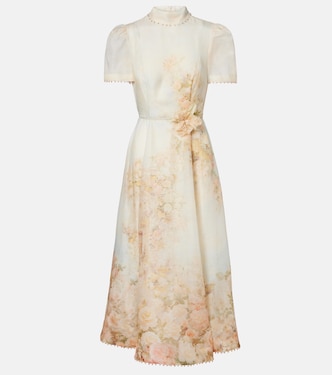 Midikleid Memento aus Leinen und Seide | Zimmermann