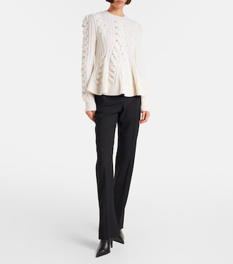 Cable-knit wool and cashmere sweater | McQueen
