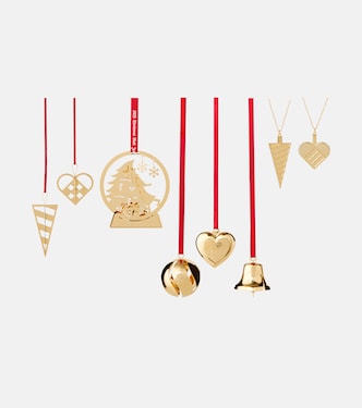 Set of 8 gold-plated ornaments | Georg Jensen