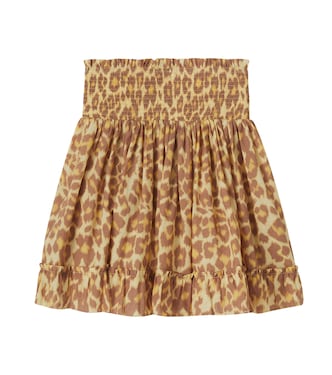 Patience leopard-print cotton skirt | Zimmermann Kids