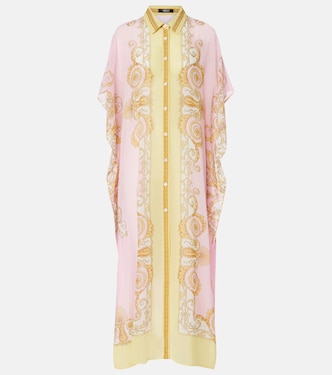 Underwater Barocco georgette kaftan | Versace