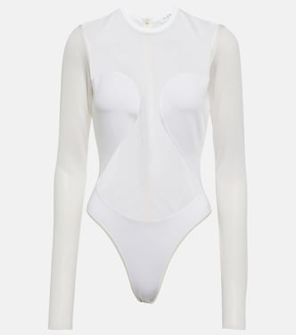 Body en crêpe de soie mélangée | Alaïa
