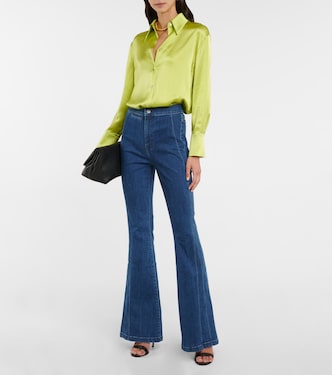 Sheridan high-rise flared jeans | Veronica Beard