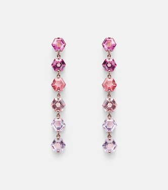 Ohrringe aus 14kt Roségold mit Topas | Suzanne Kalan