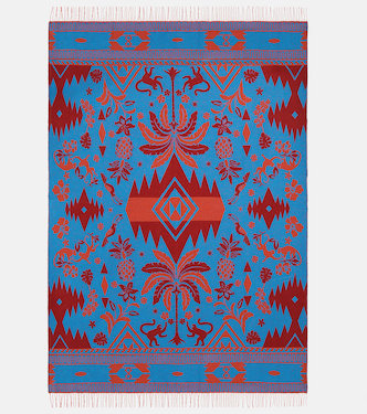 Explosion of Nature Summer jacquard throw | Alanui
