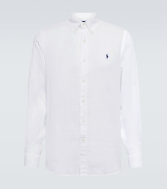 Embroidered linen shirt | Polo Ralph Lauren