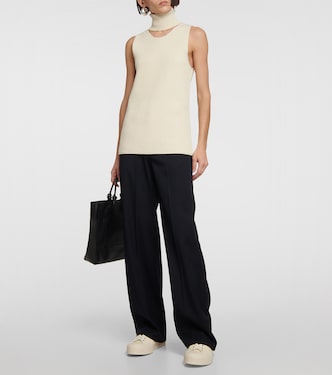 Sneakers alte in pelle | Jil Sander