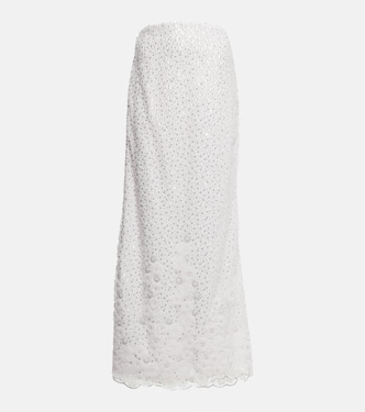 Embellished maxi skirt | Self-Portrait