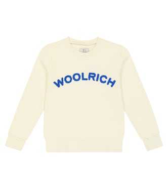 Logo cotton sweatshirt | Woolrich Kids