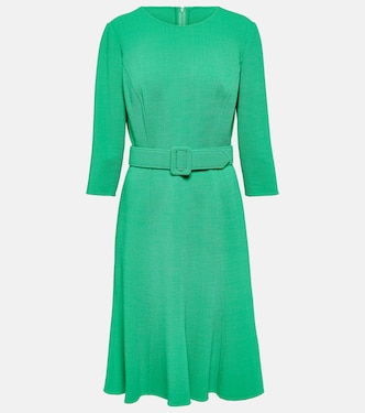 Embellished wool-blend midi dress | Oscar de la Renta