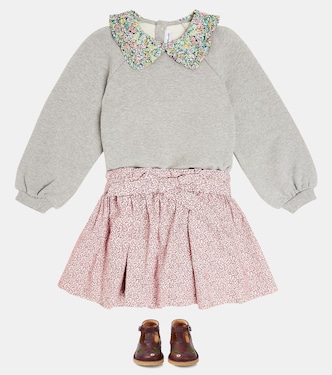 Jupe Tuie en coton à fleurs | Bonpoint