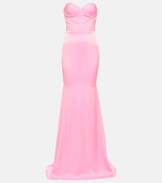 Barkley strapless satin crêpe gown | Alex Perry