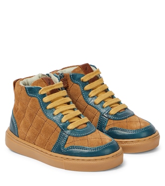 Sneakers in suede matelassé | Petit Nord