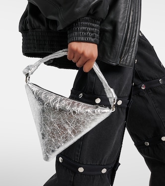 Cameron Mini leather shoulder bag | Amina Muaddi