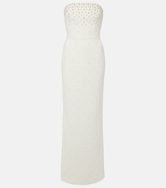 Bridal - Abito lungo Theresa con perle bijoux | Rebecca Vallance