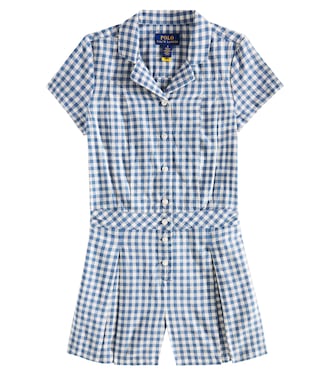 Mono de algodón a cuadros vichy | Polo Ralph Lauren Kids