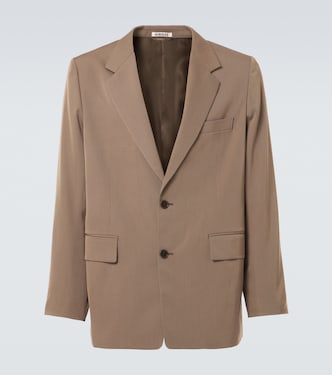 Blazer in gabardine di lana | Auralee