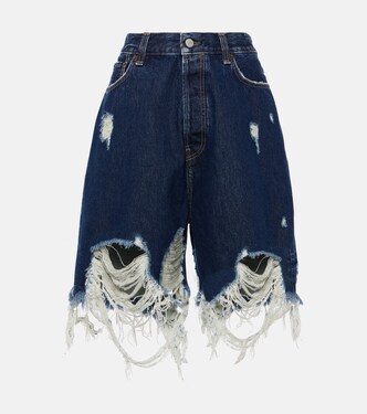 Distressed denim shorts | Acne Studios