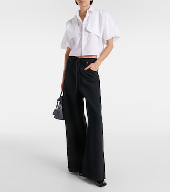 Jeans anchos de tiro alto | MM6 Maison Margiela