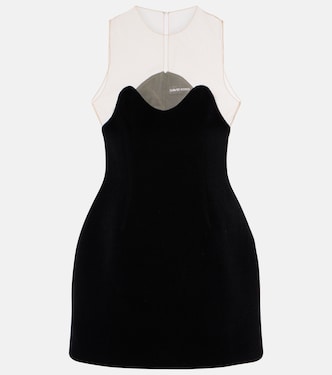 Abito corto Wave con tulle | David Koma