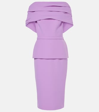 Midikleid Loura aus Crêpe | Safiyaa