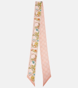 Pañuelo de sarga de seda floral | Gucci