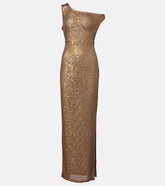 One-Shoulder-Robe mit Pailletten | Norma Kamali