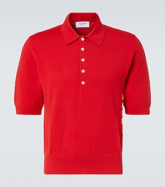 4-Bar cotton polo shirt | Thom Browne