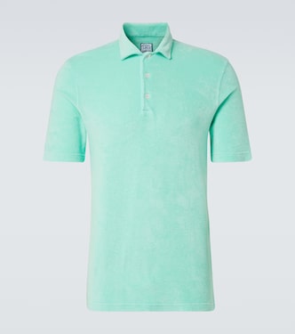 Cotton terry polo shirt | Fedeli