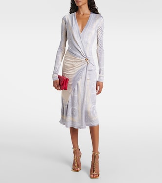 Abito midi Barocco in jersey | Versace