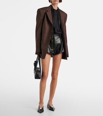 Shorts in pelle a vita alta | Magda Butrym