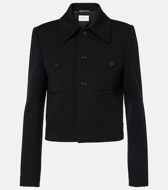 Cropped-Jacke aus einem Wollgemisch | Saint Laurent