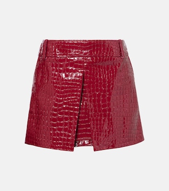 Croc-effect leather miniskirt | Tom Ford
