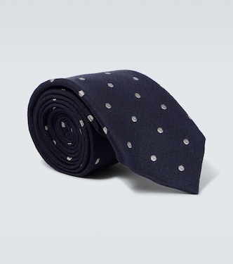Polka-dot silk tie | Tom Ford