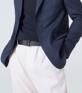 Mooncrest reversible leather belt  | Christian Louboutin