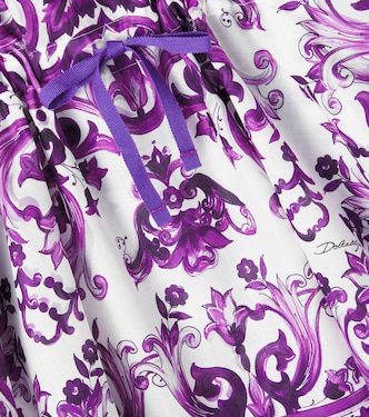 Majolica cotton dress | Dolce&Gabbana Kids