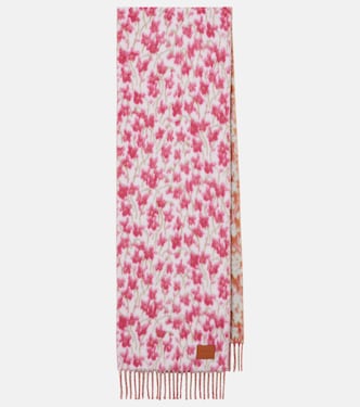 Floral wool-blend scarf | Loewe