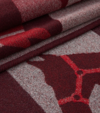 Jacquard wool and cashmere blanket | Gucci