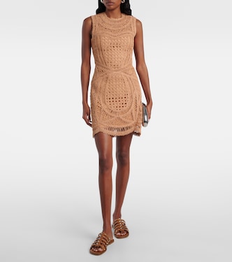 Coen raffia-blend minidress | Simkhai