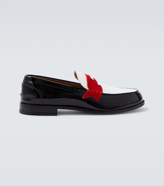 Penny patent leather penny loafers | Christian Louboutin