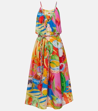 Abito midi in cotone con stampa | Farm Rio
