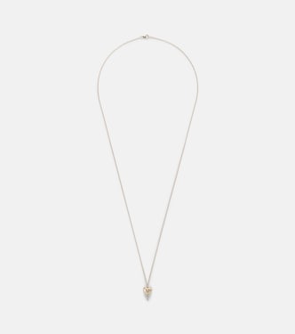 Heart Locket 9kt gold necklace with diamonds | Persée