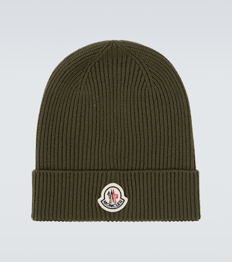 Logo ribbed-knit virgin wool beanie | Moncler