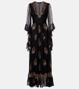 Paisley silk maxi dress | Etro