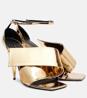 Sandalen Sliced Square aus Metallic-Lackleder | Givenchy