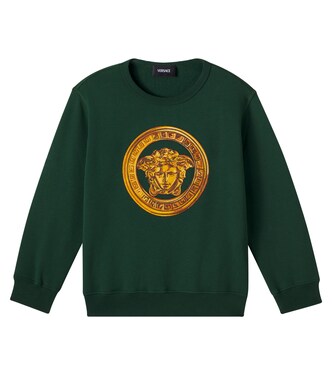 Medusa cotton jersey sweatshirt | Versace Kids