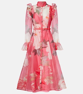 Katrina floral midi dress | Leo Lin